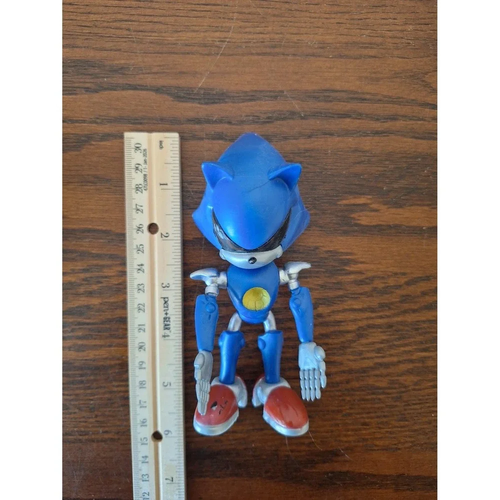 Sonic the Hedgehog Metal Sonic Action Figure Blue Silver Sega Toy 5.5 Inch